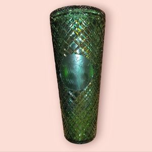 Starbucks 2022 Spring Emerald Green Jeweled 24 oz Venti Tumbler